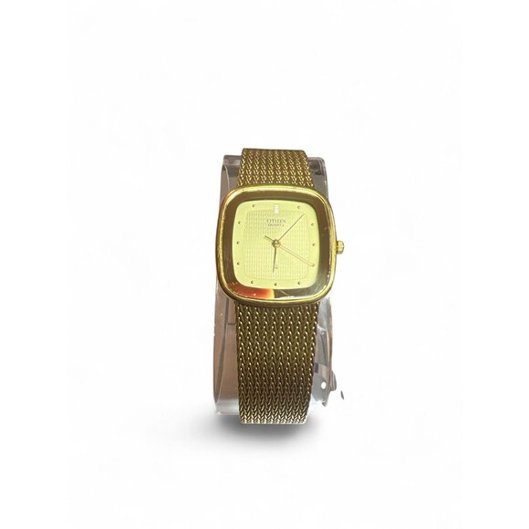 Citizen Accessories - Vintage Citizen Quartz Ladies Dress Watch Womens Wristwatch Gold Tone Chainmail